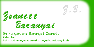 zsanett baranyai business card